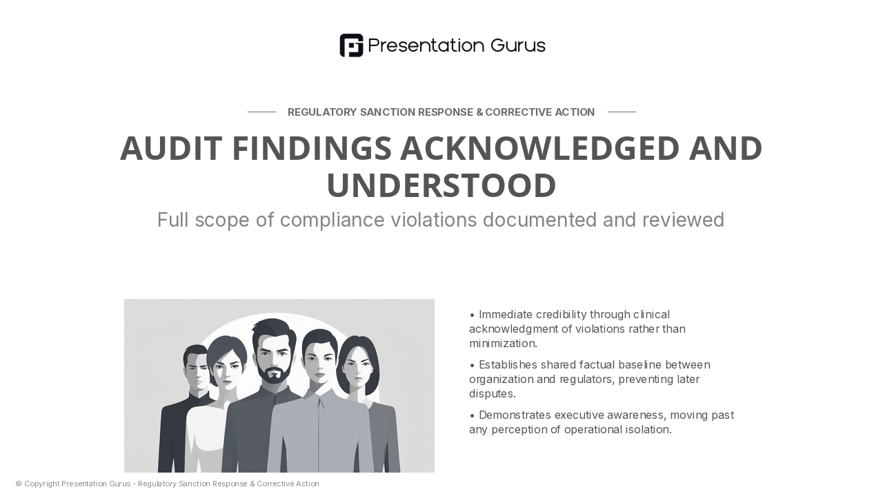 Acknowledgment of Findings