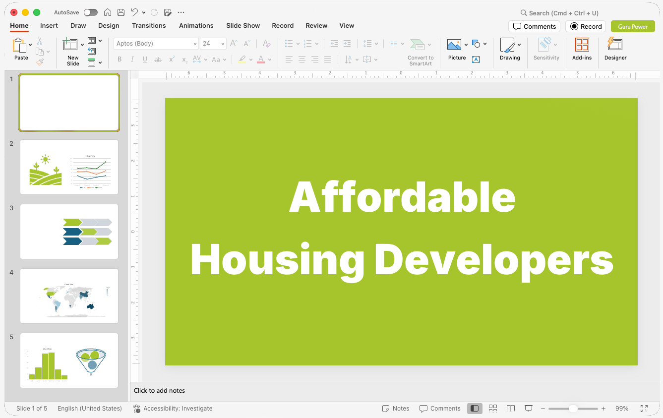 Affordable Housing Developers Presentations