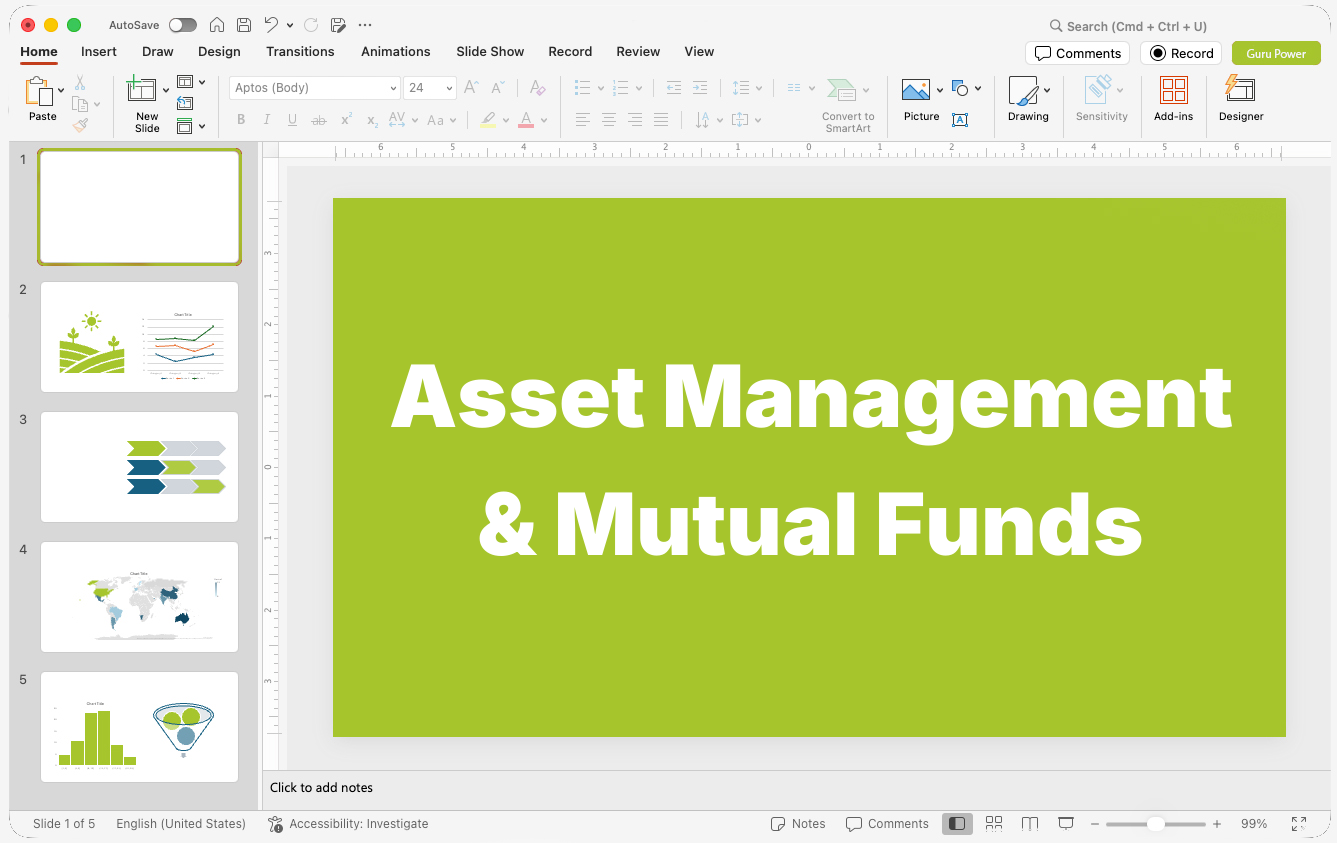 Asset Management & Mutual Funds Presentations