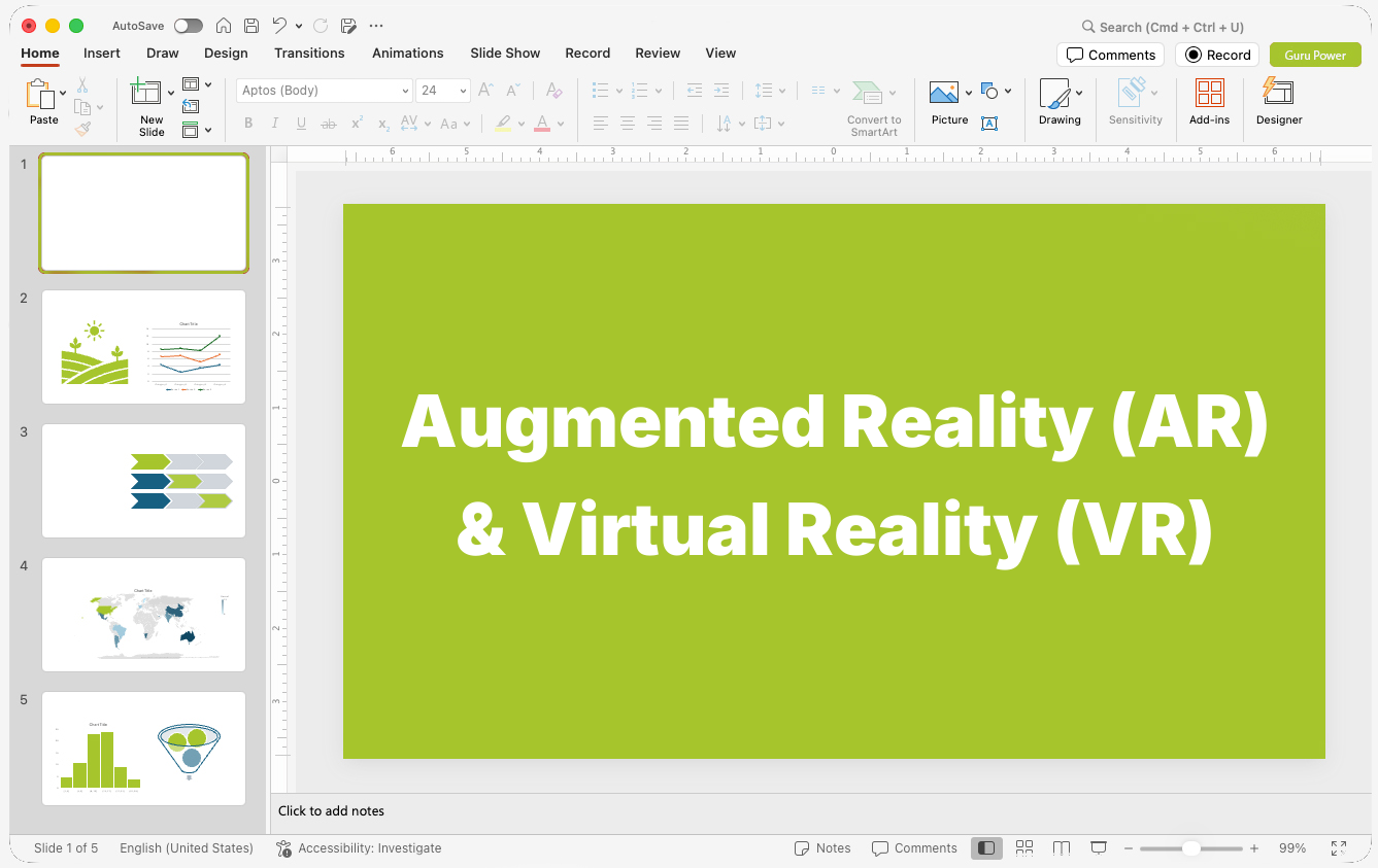 Augmented Reality (AR) & Virtual Reality (VR) Presentations