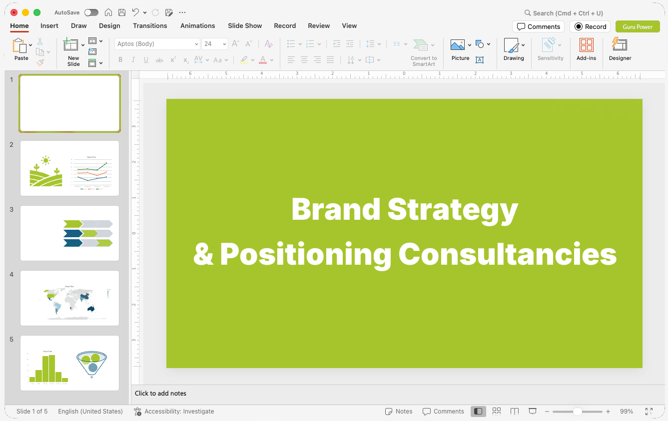 Brand Strategy & Positioning Consultancies Presentations