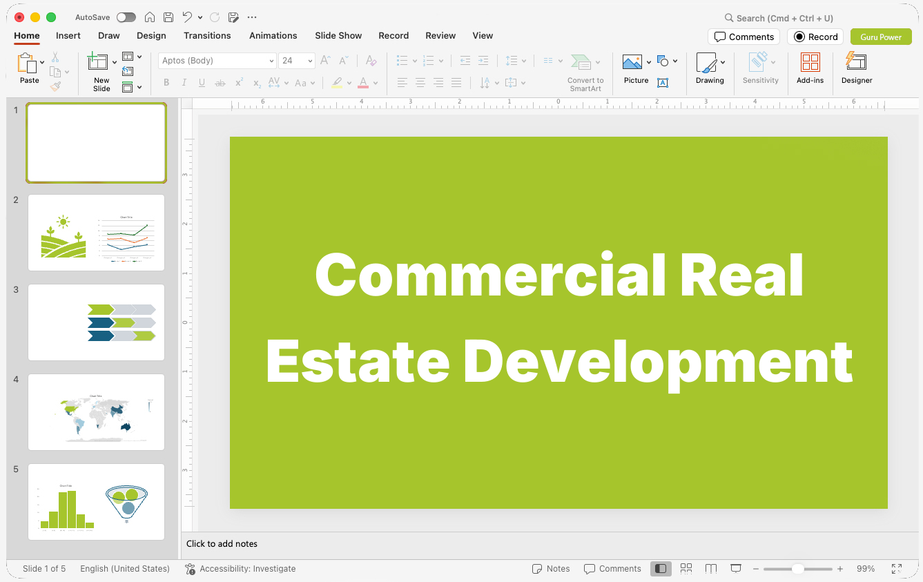 Commercial Real Estate Development Presentations