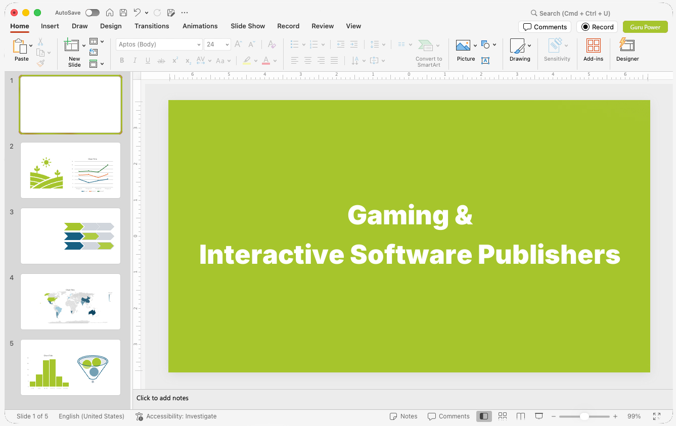 Gaming & Interactive Software Publishers Presentations