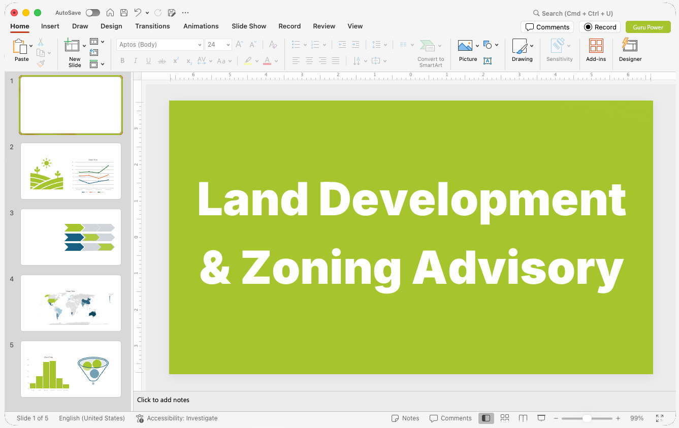 Land Development & Zoning Advisory Presentations