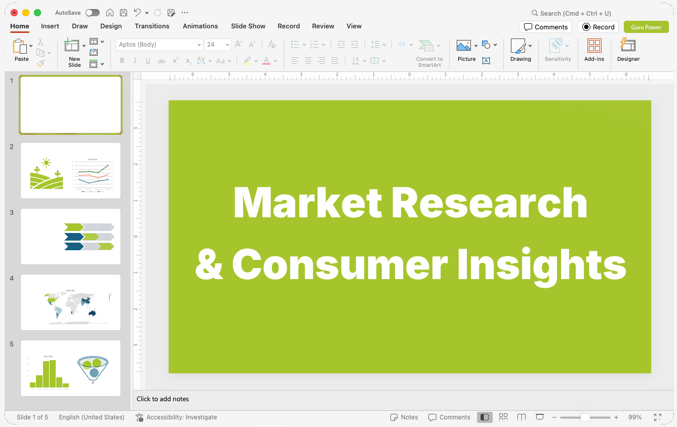 Market Research & Consumer Insights Presentations