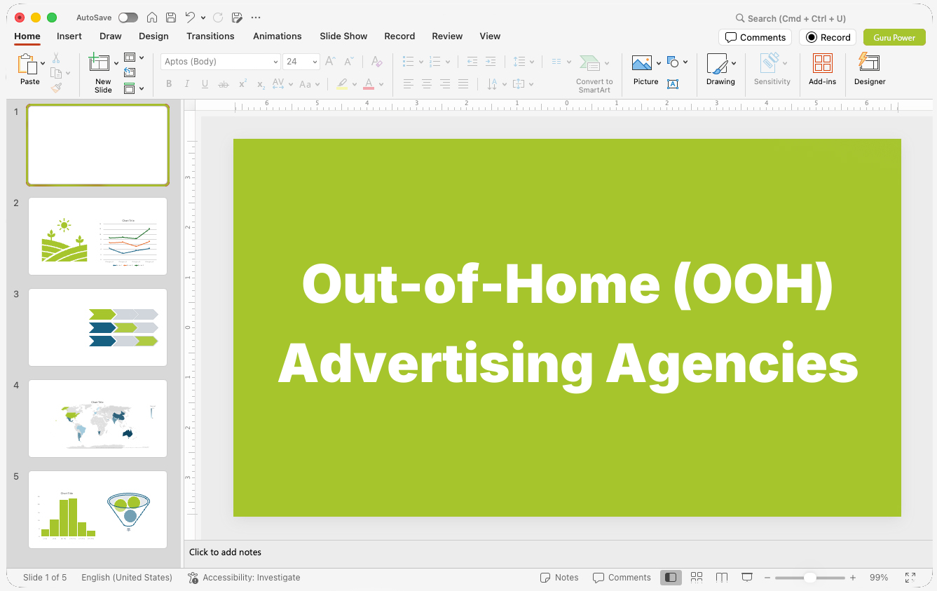 Out-of-Home (OOH) Advertising Agencies Presentations