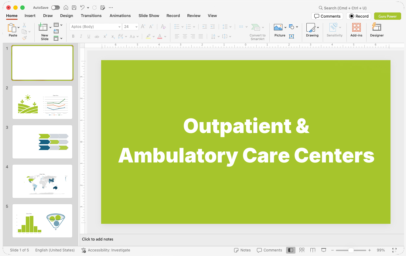 Outpatient & Ambulatory Care Centers Presentations