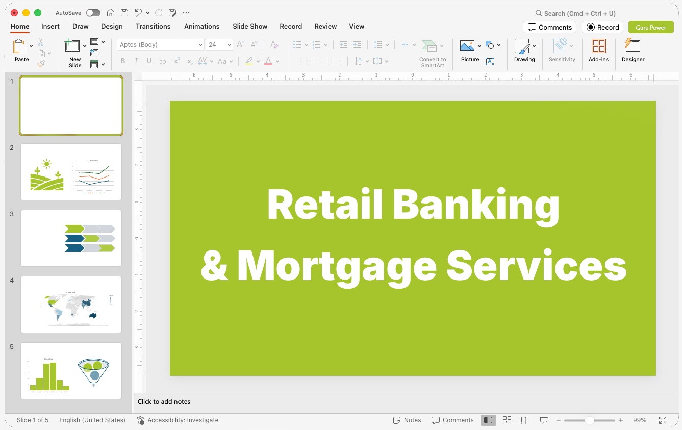 Retail Banking & Mortgage Services Presentations