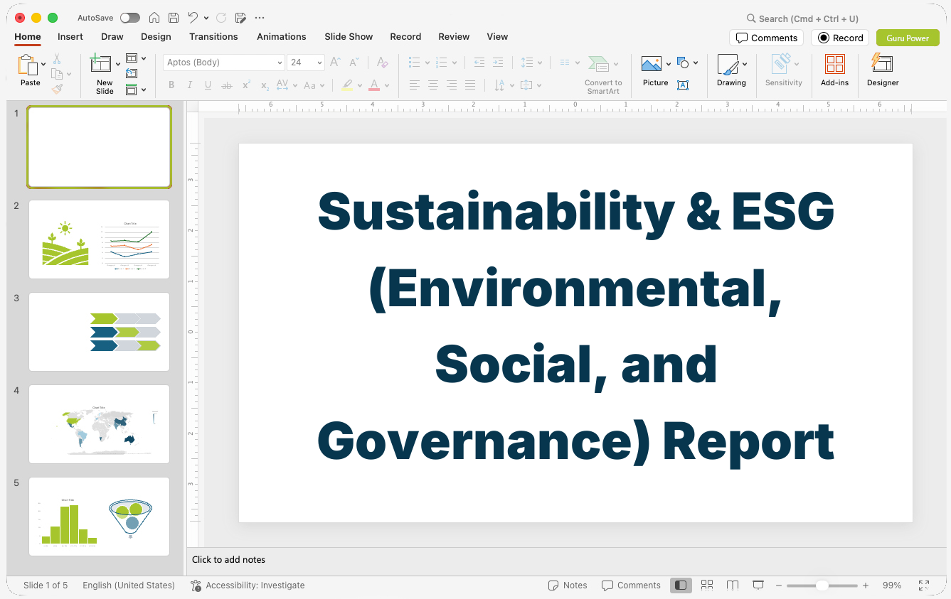 Sustainability & ESG (Environmental, Social, and Governance) Report