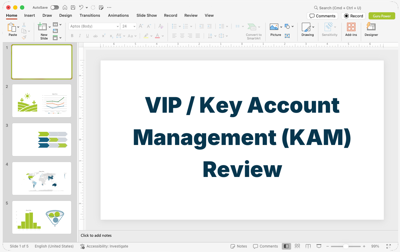 VIP / Key Account Management (KAM) Review