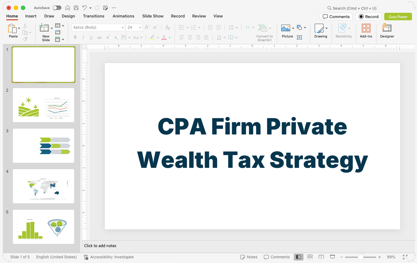 CPA Firm Private Wealth Tax Strategy Presentation
