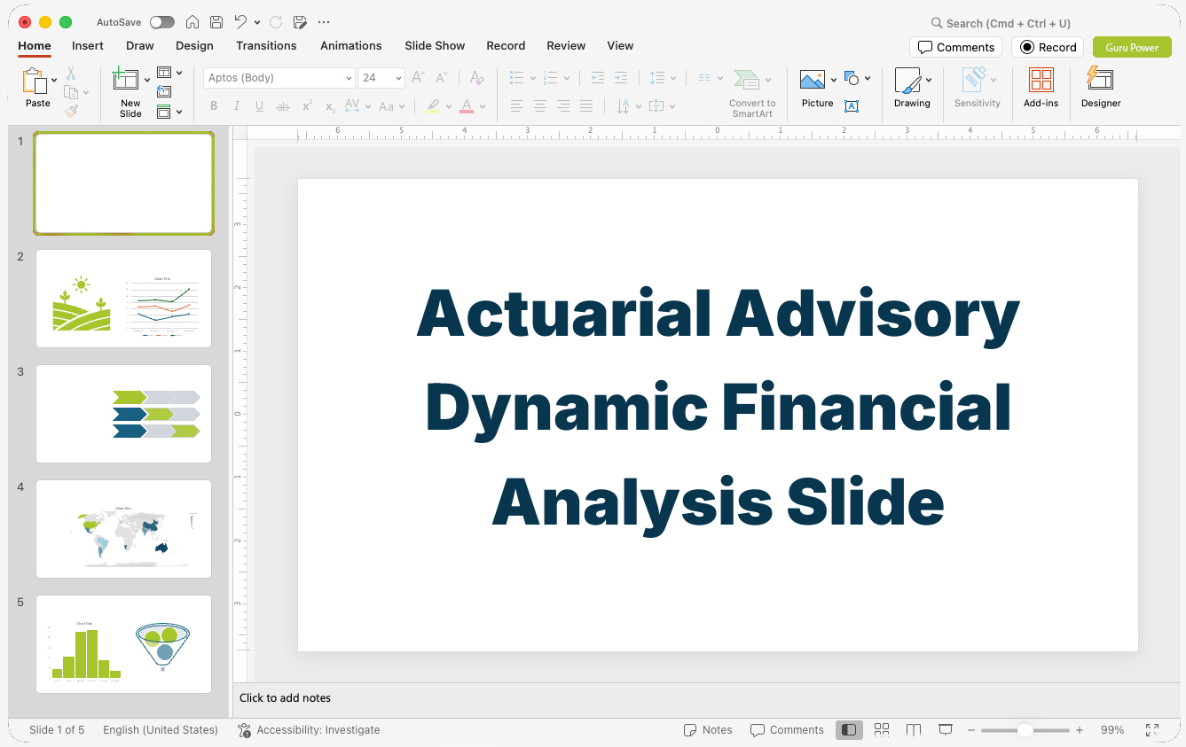 Actuarial Advisory Dynamic Financial Analysis Slide-Deck