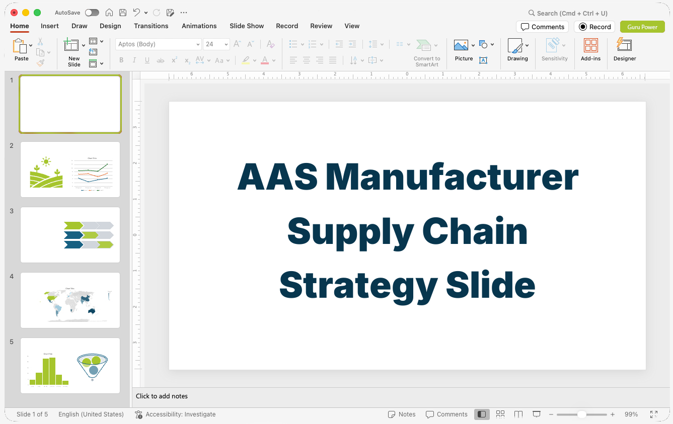 AAS Manufacturer Supply Chain Strategy Slide-Deck