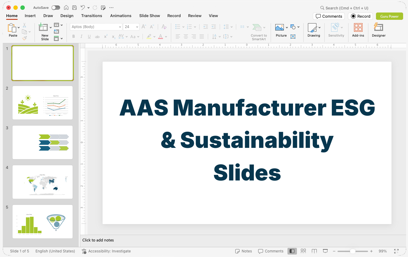 AAS Manufacturer ESG & Sustainability Slides