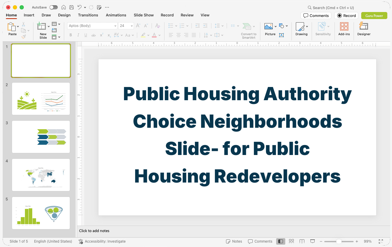 Public Housing Authority Choice Neighborhoods Slide-Deck for Public Housing Redevelopers