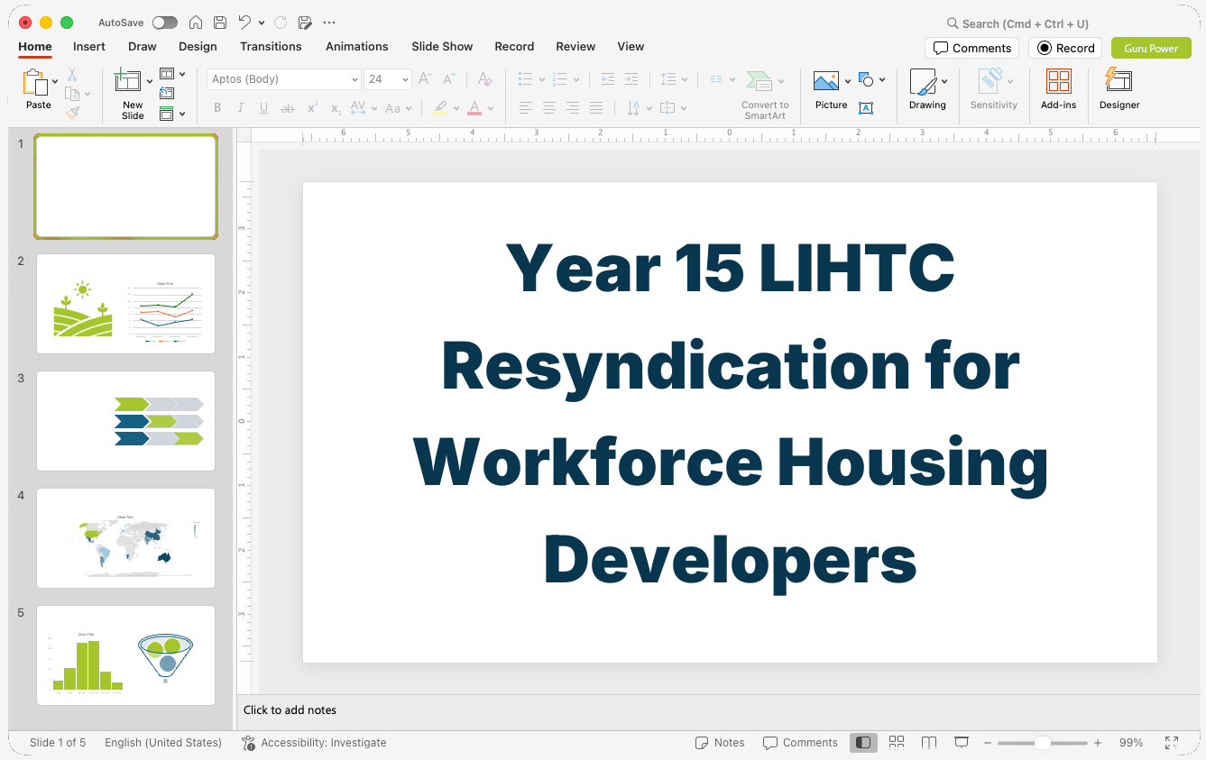 Year 15 LIHTC Resyndication Presentation for Workforce Housing Developers