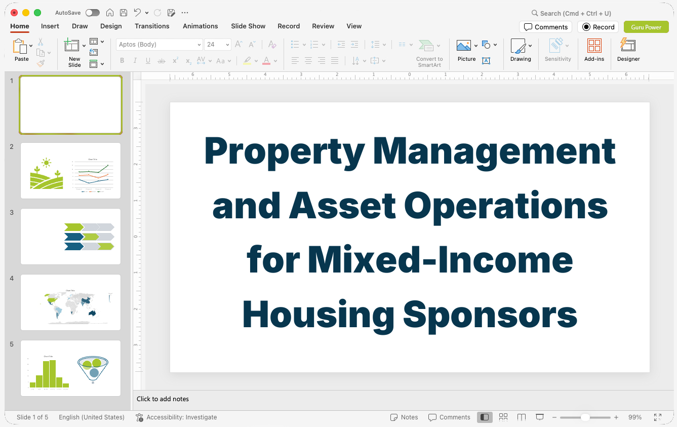 Property Management and Asset Operations Presentation for Mixed-Income Housing Sponsors