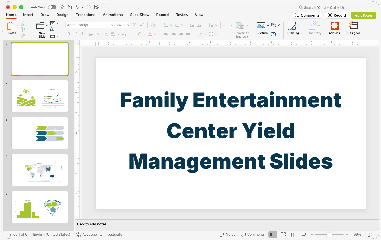 Family Entertainment Center Yield Management Slides