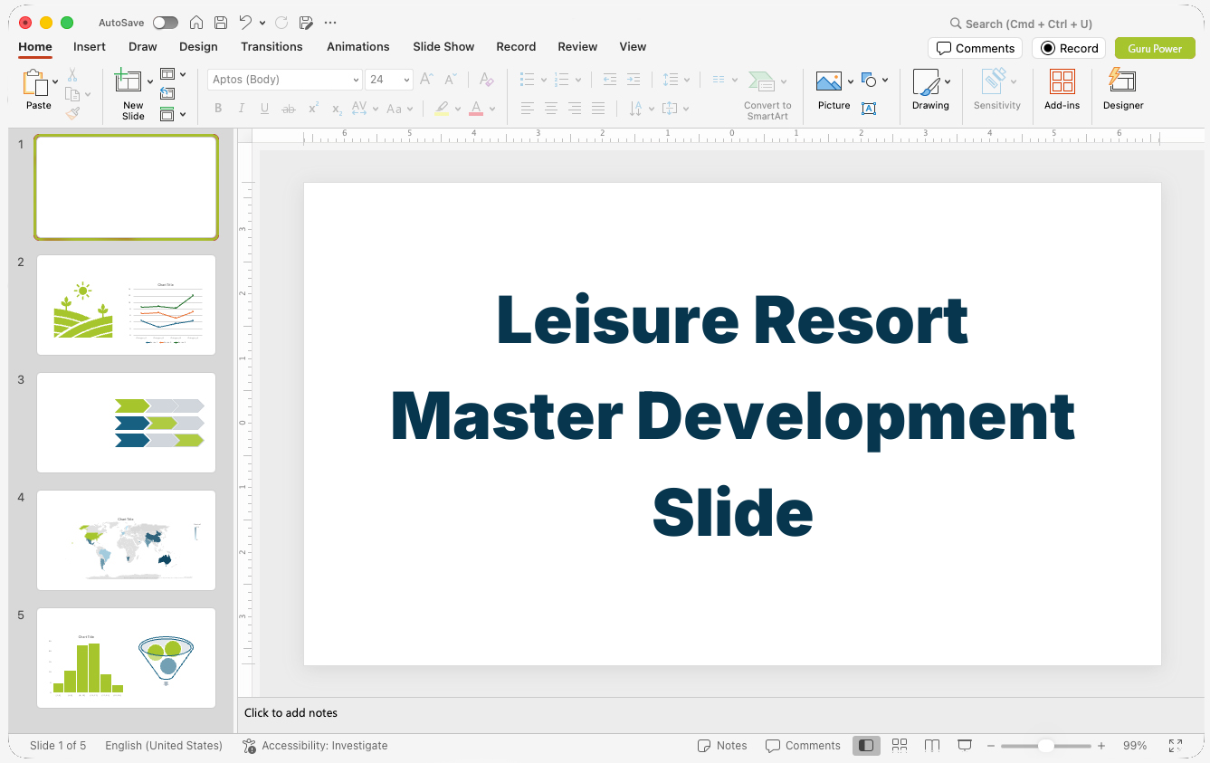 Leisure Resort Master Development Slide-Deck