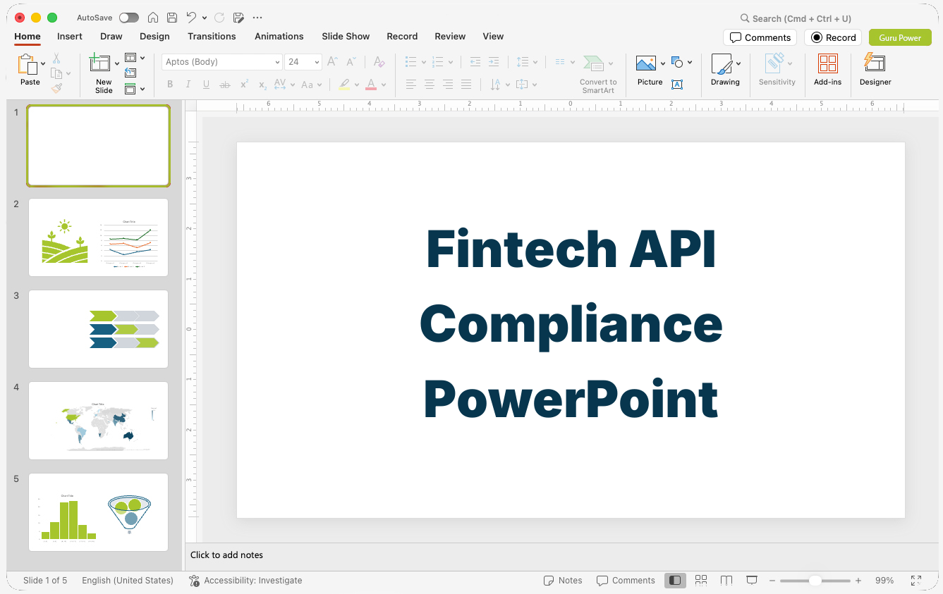 Fintech API Compliance PowerPoint