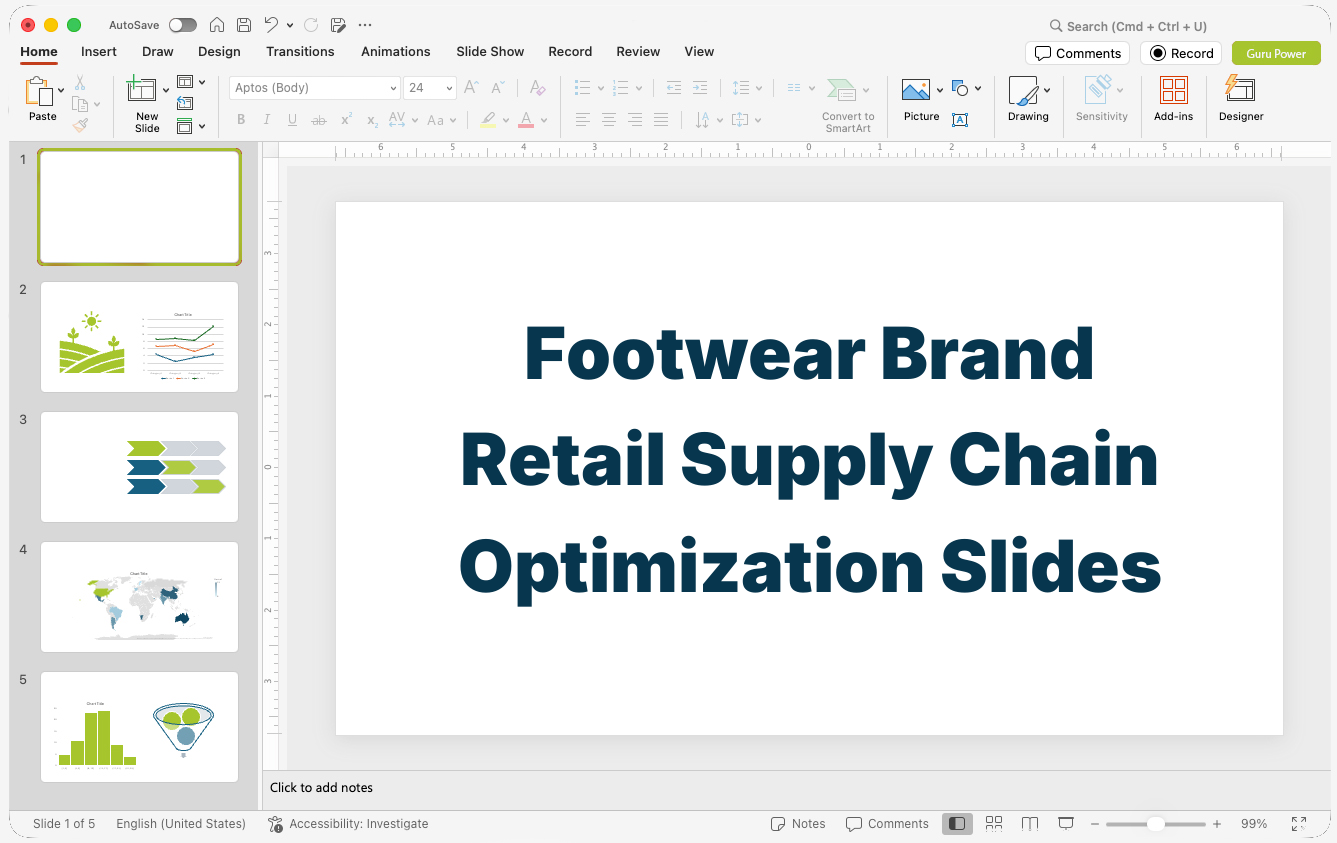 Footwear Brand Retail Supply Chain Optimization Slides