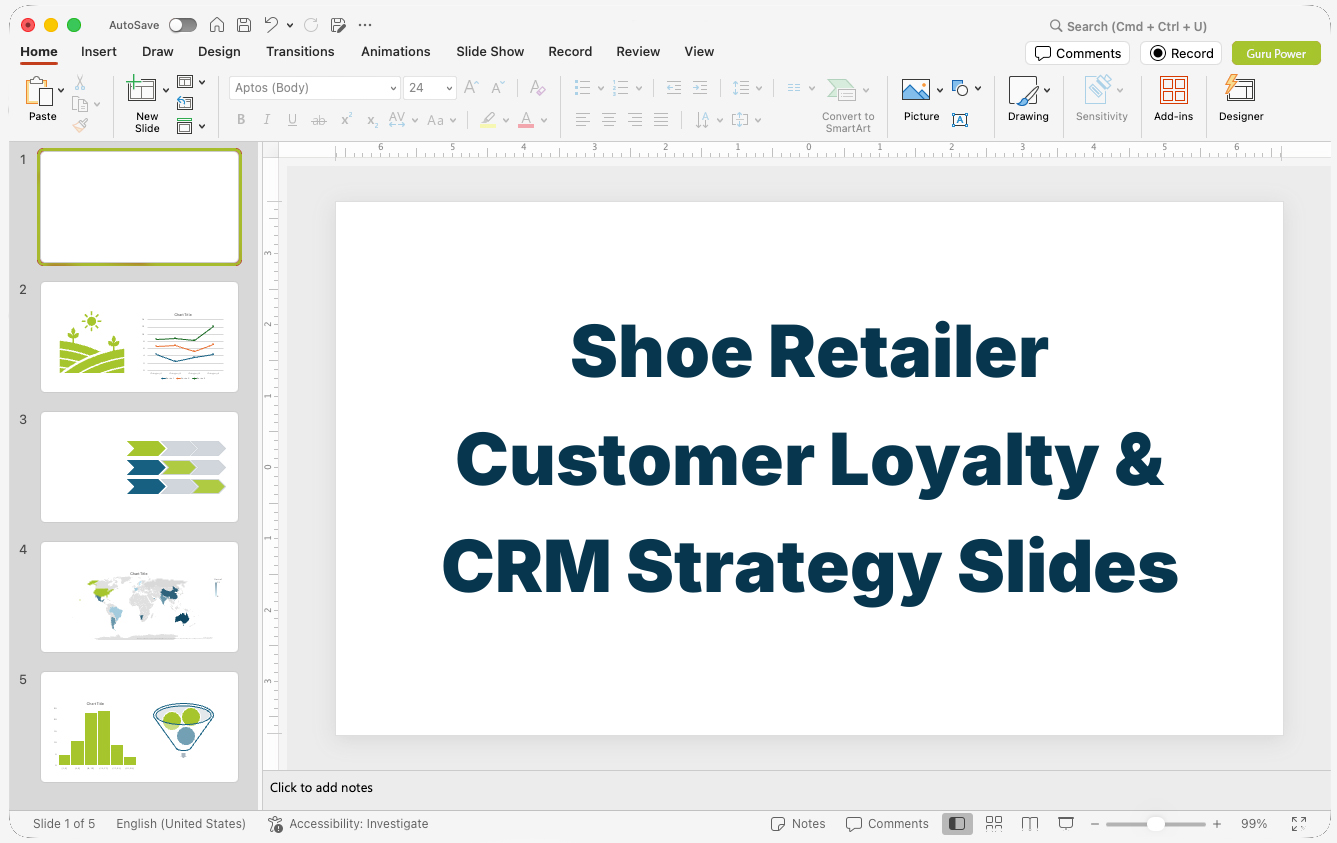 Shoe Retailer Customer Loyalty & CRM Strategy Slides