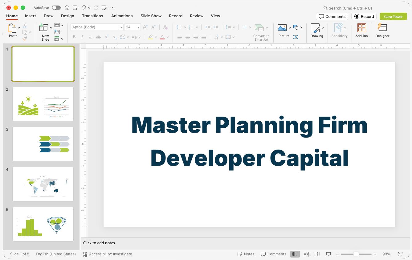 Master Planning Firm Developer Capital Pitch-Deck