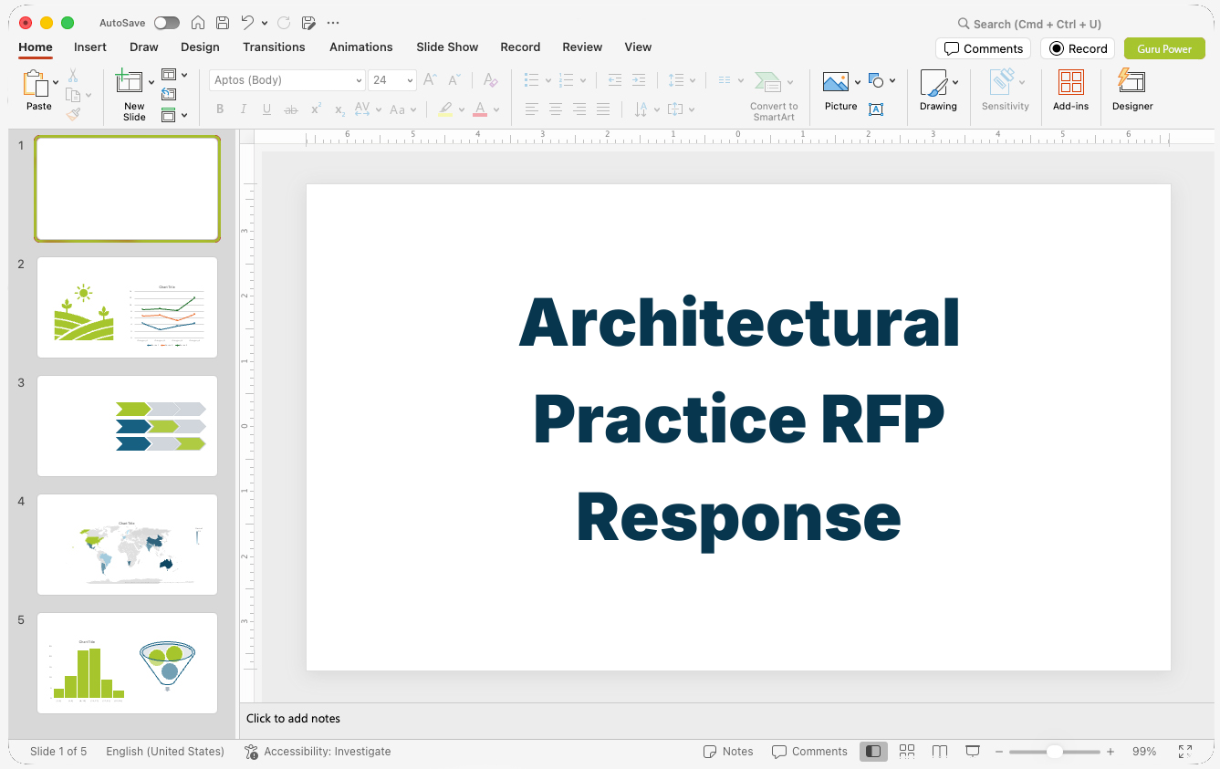 Architectural Practice RFP Response Pitch-Deck