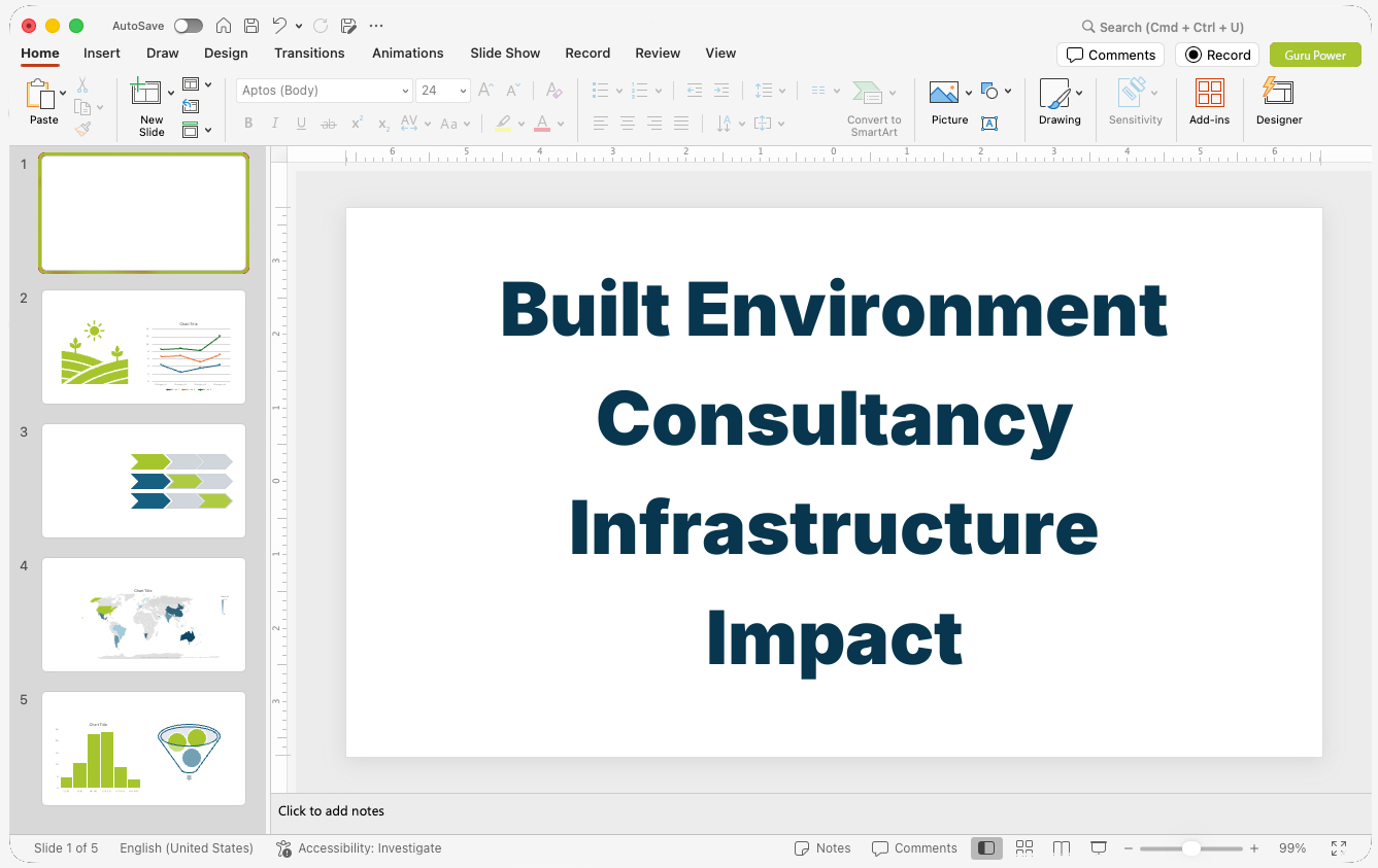 Built Environment Consultancy Infrastructure Impact Pitch-Deck
