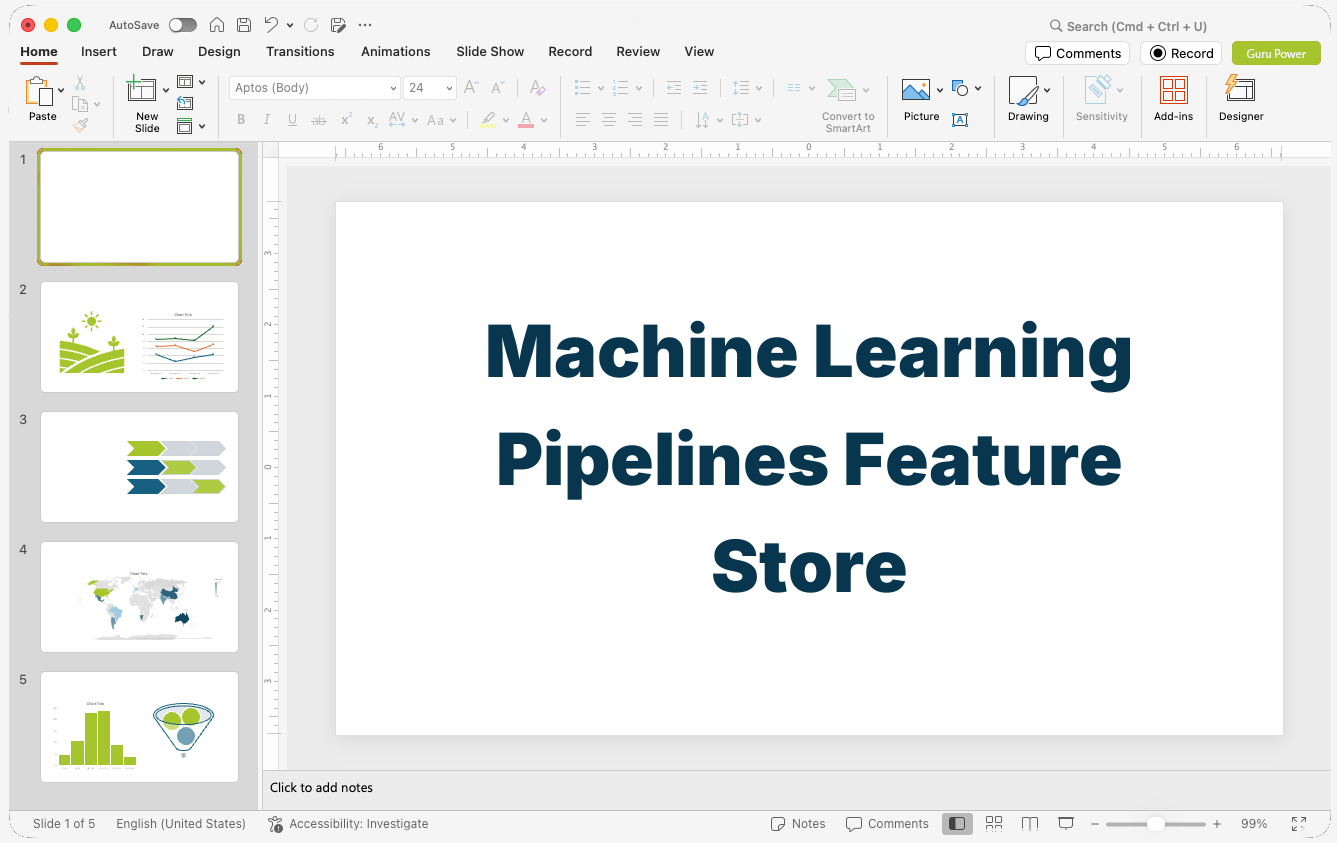 Machine Learning Pipelines Feature Store Pitch Deck