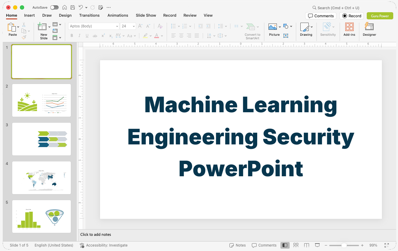 Machine Learning Engineering Security PowerPoint