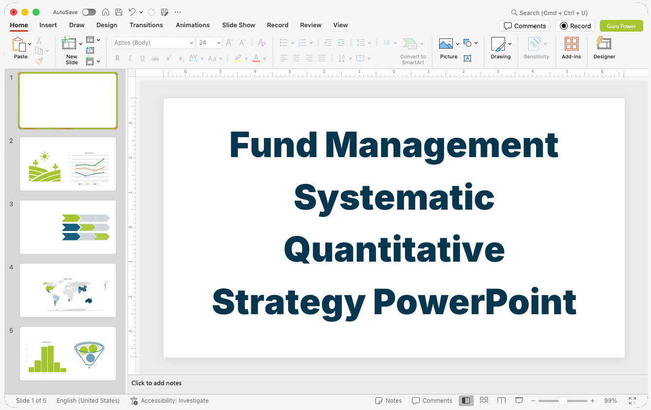 Fund Management Systematic Quantitative Strategy PowerPoint