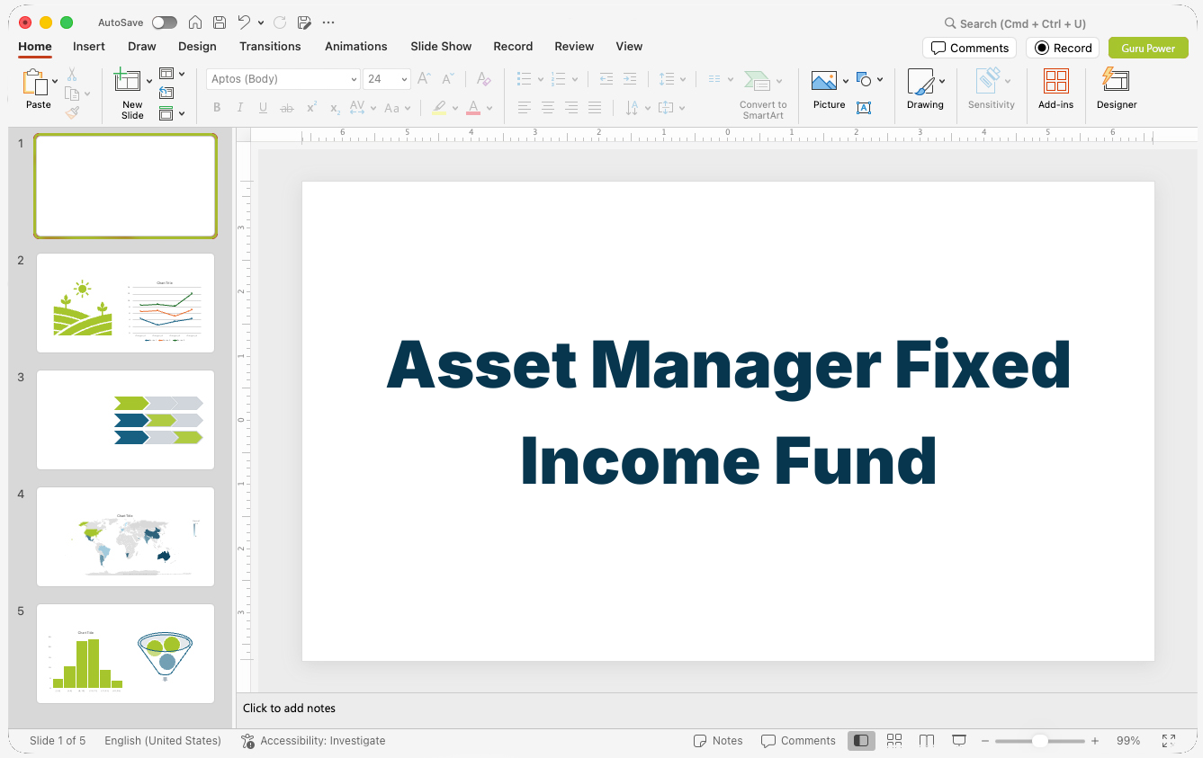 Asset Manager Fixed Income Fund Presentation