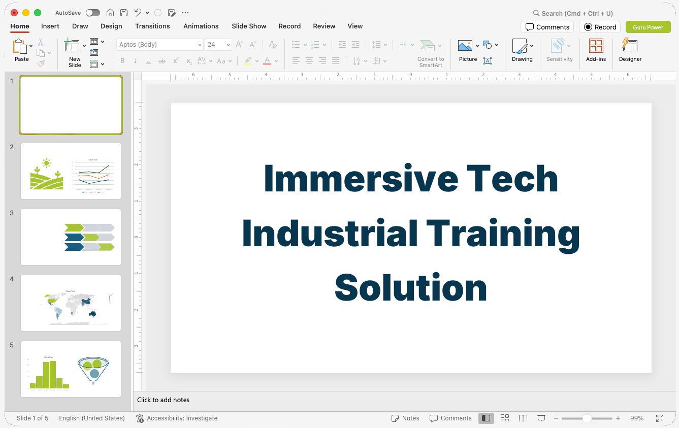 Immersive Tech Industrial Training Solution Presentation