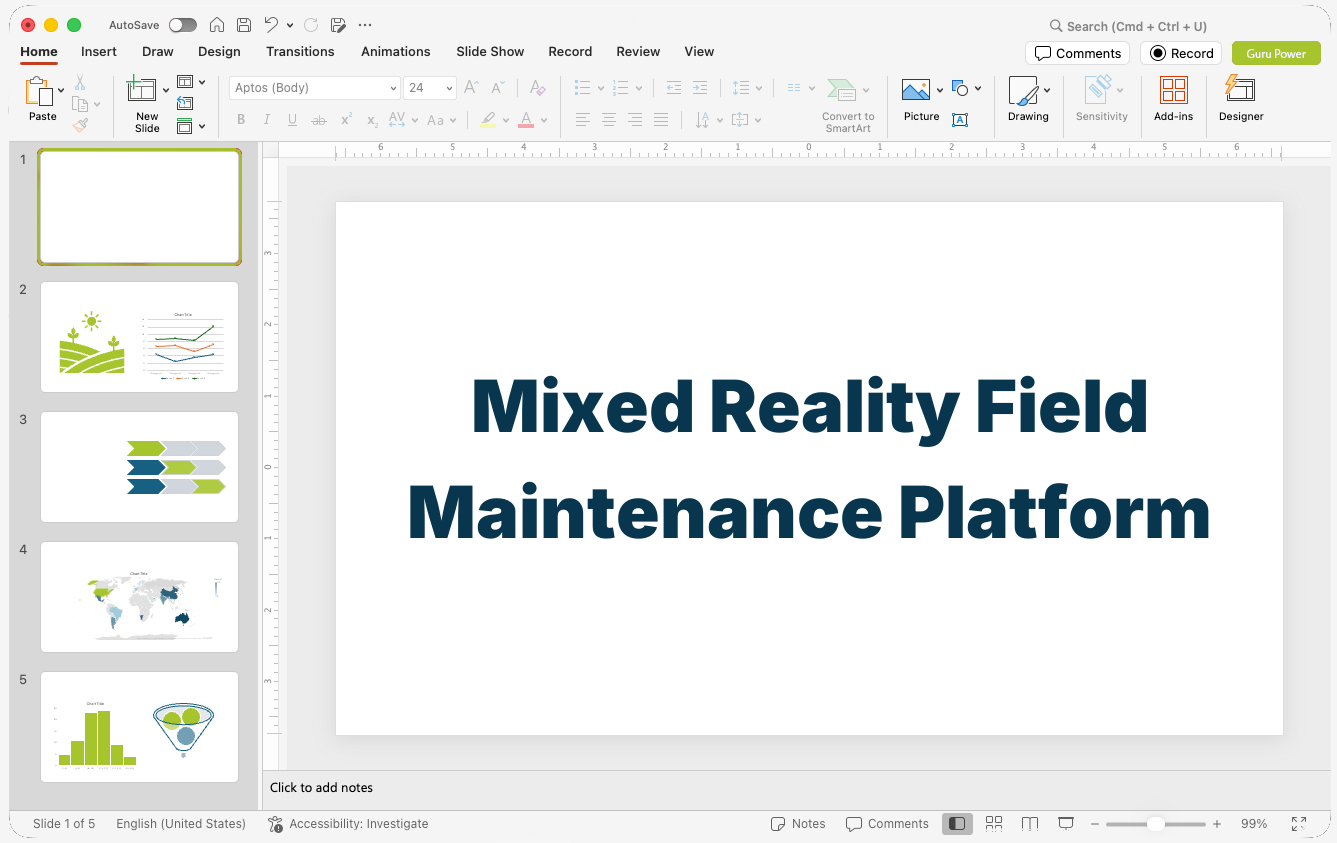 Mixed Reality Field Maintenance Platform Pitch-Deck