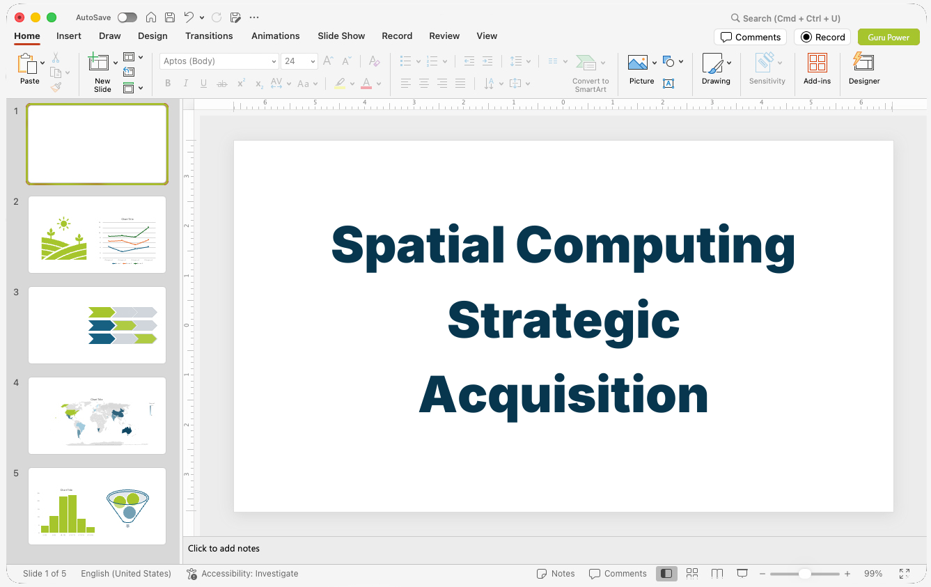 Spatial Computing Strategic Acquisition Presentation