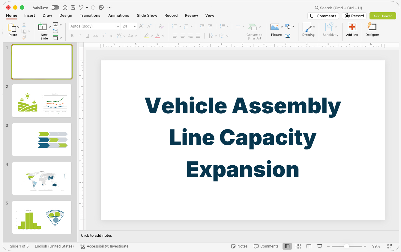 Vehicle Assembly Line Capacity Expansion Presentation