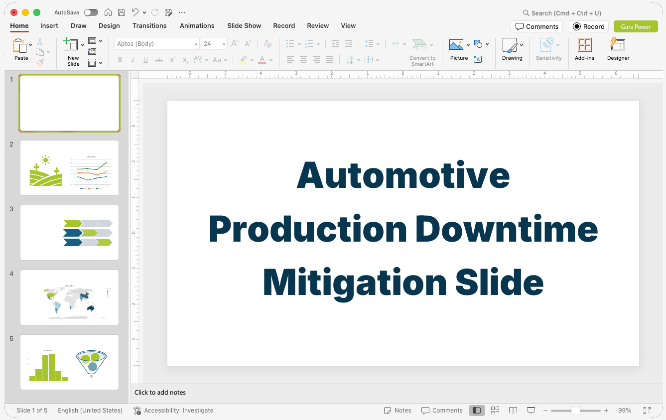 Automotive Production Downtime Mitigation Slide-Deck