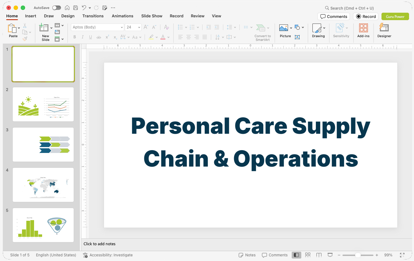 Personal Care Supply Chain & Operations Deck
