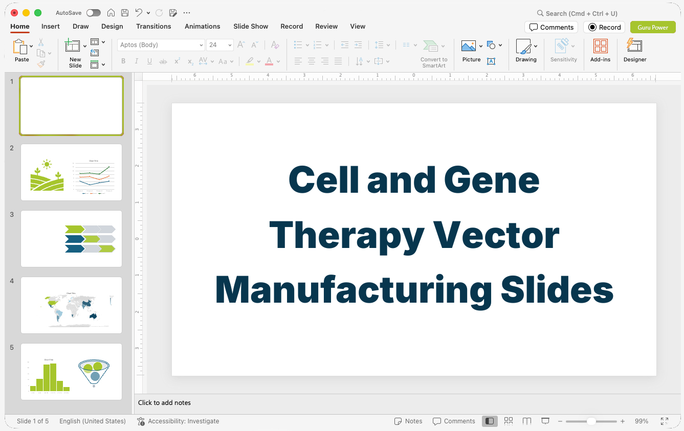 Cell and Gene Therapy Vector Manufacturing Slides