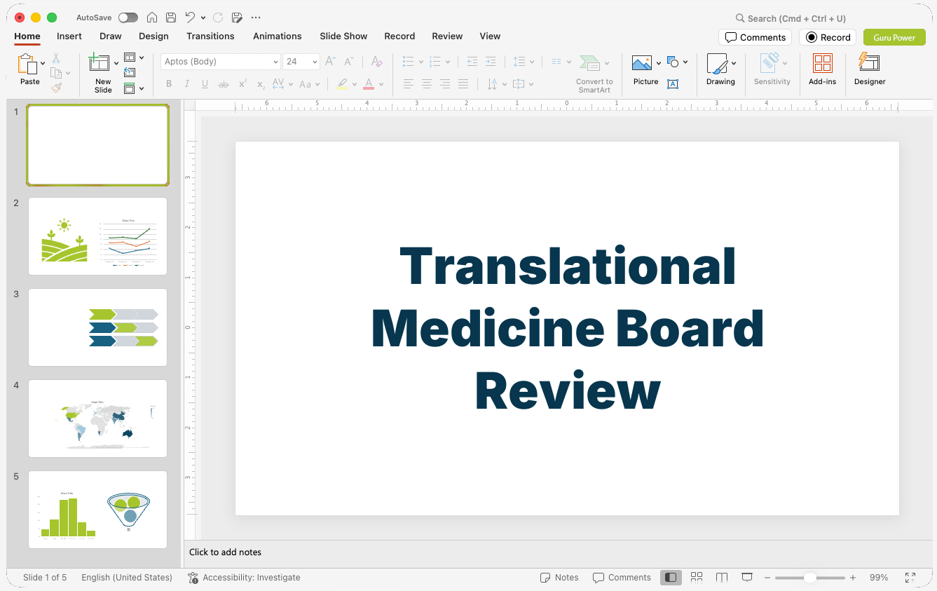 Translational Medicine Board Review Presentation