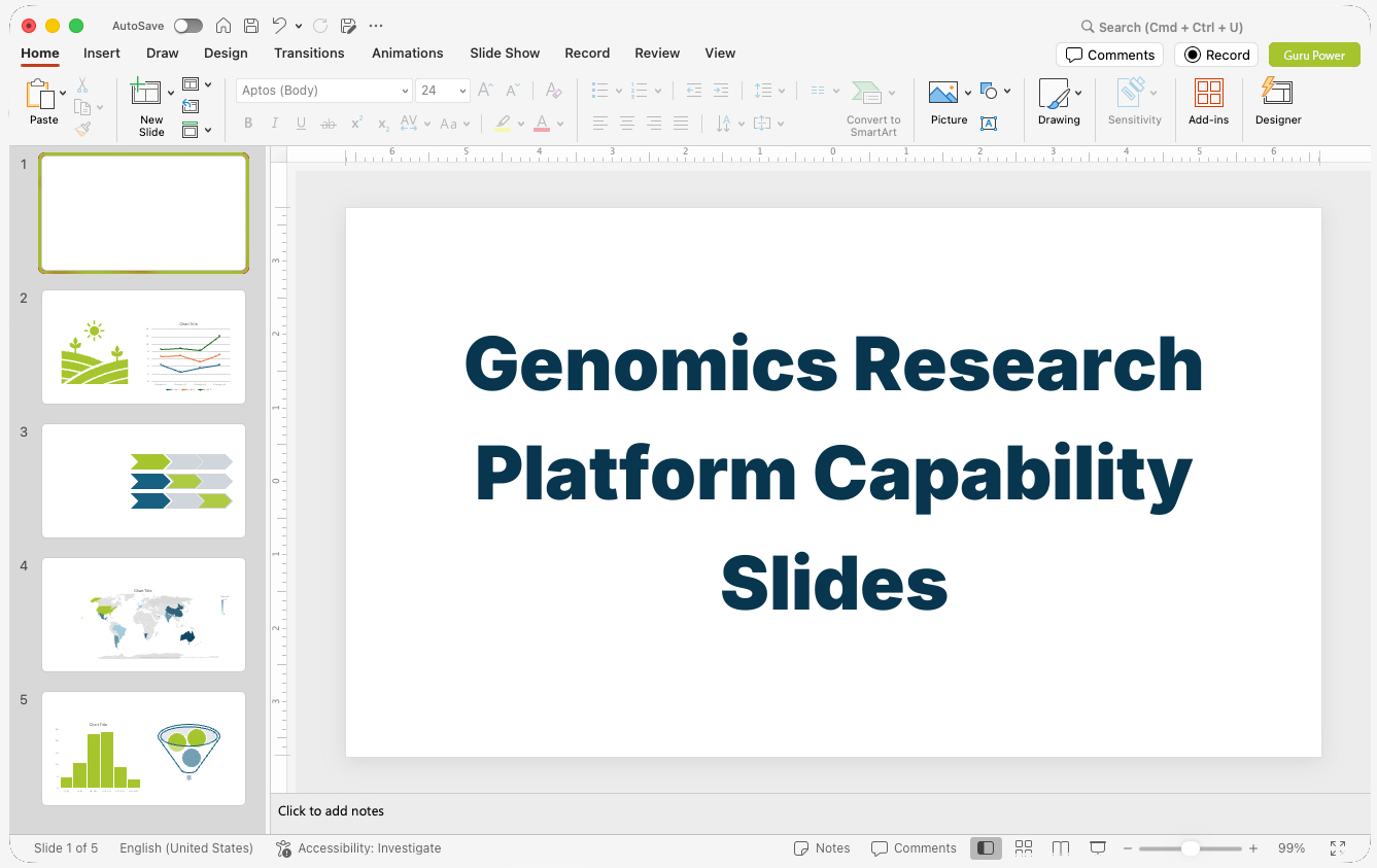 Genomics Research Platform Capability Slides