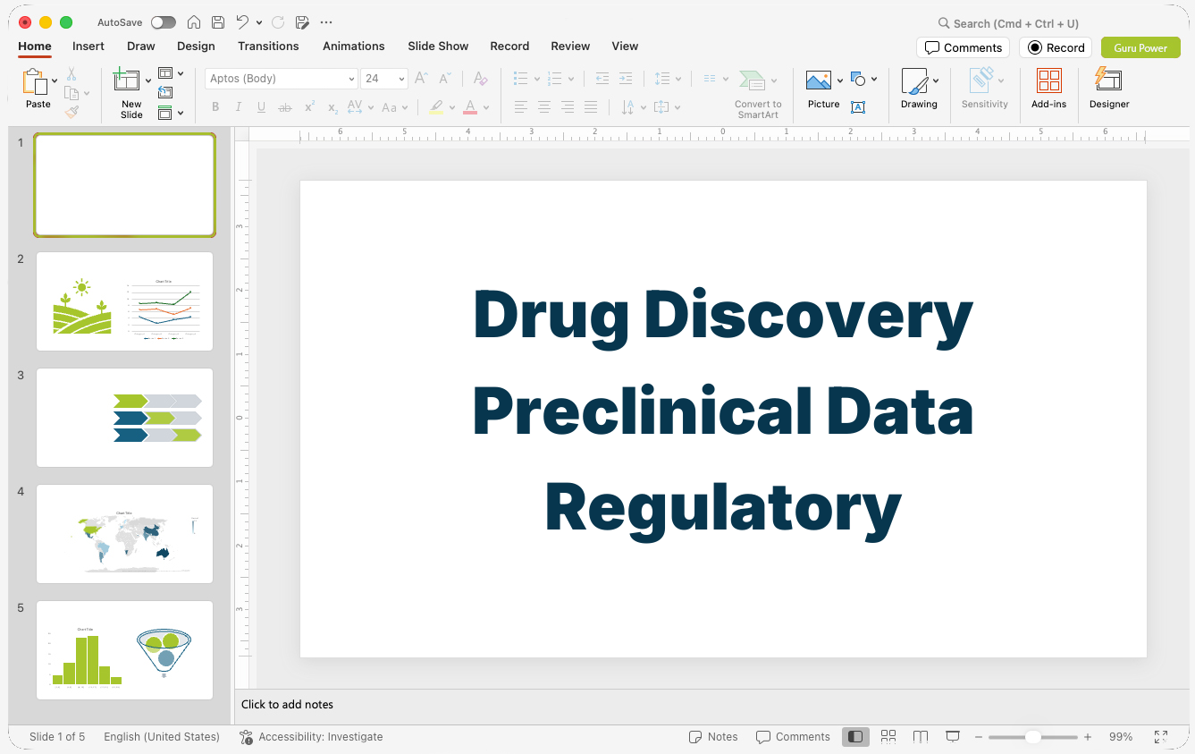 Drug Discovery Preclinical Data Regulatory Presentation