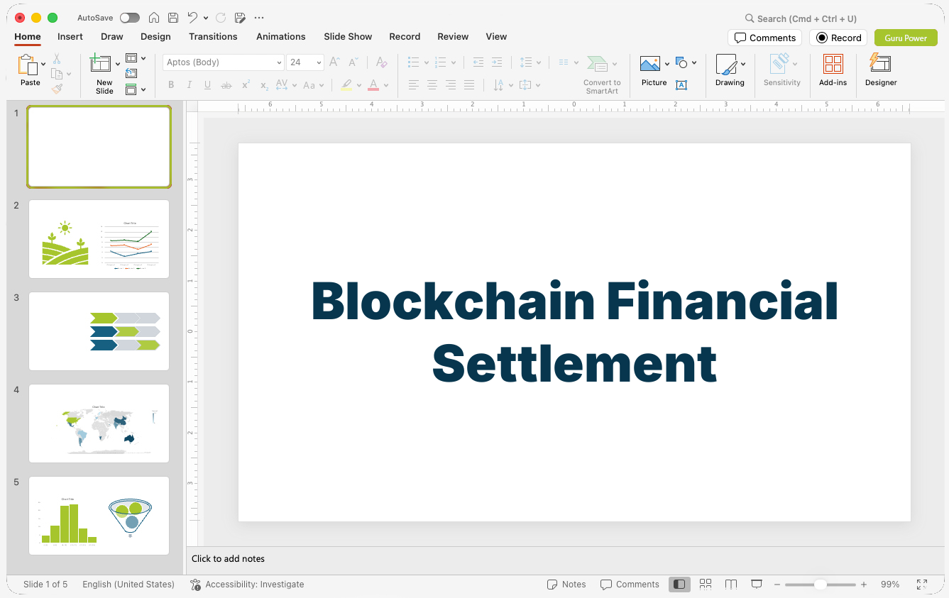 Blockchain Financial Settlement Presentation