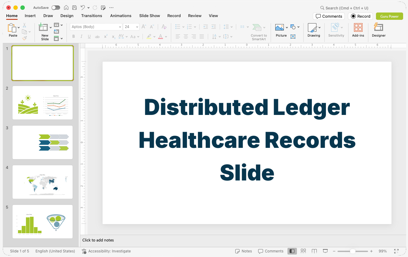 Distributed Ledger Healthcare Records Slide-Deck