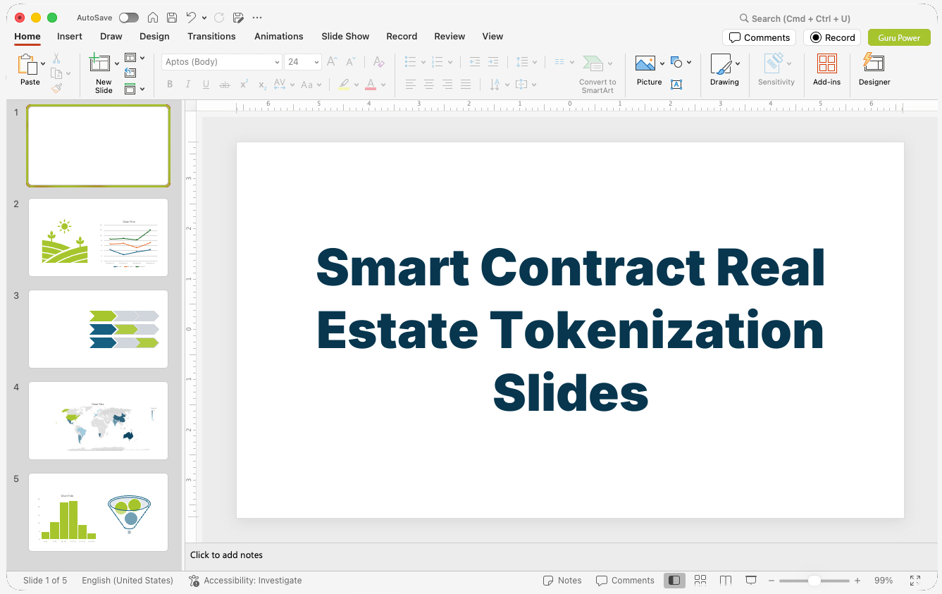 Smart Contract Real Estate Tokenization Slides