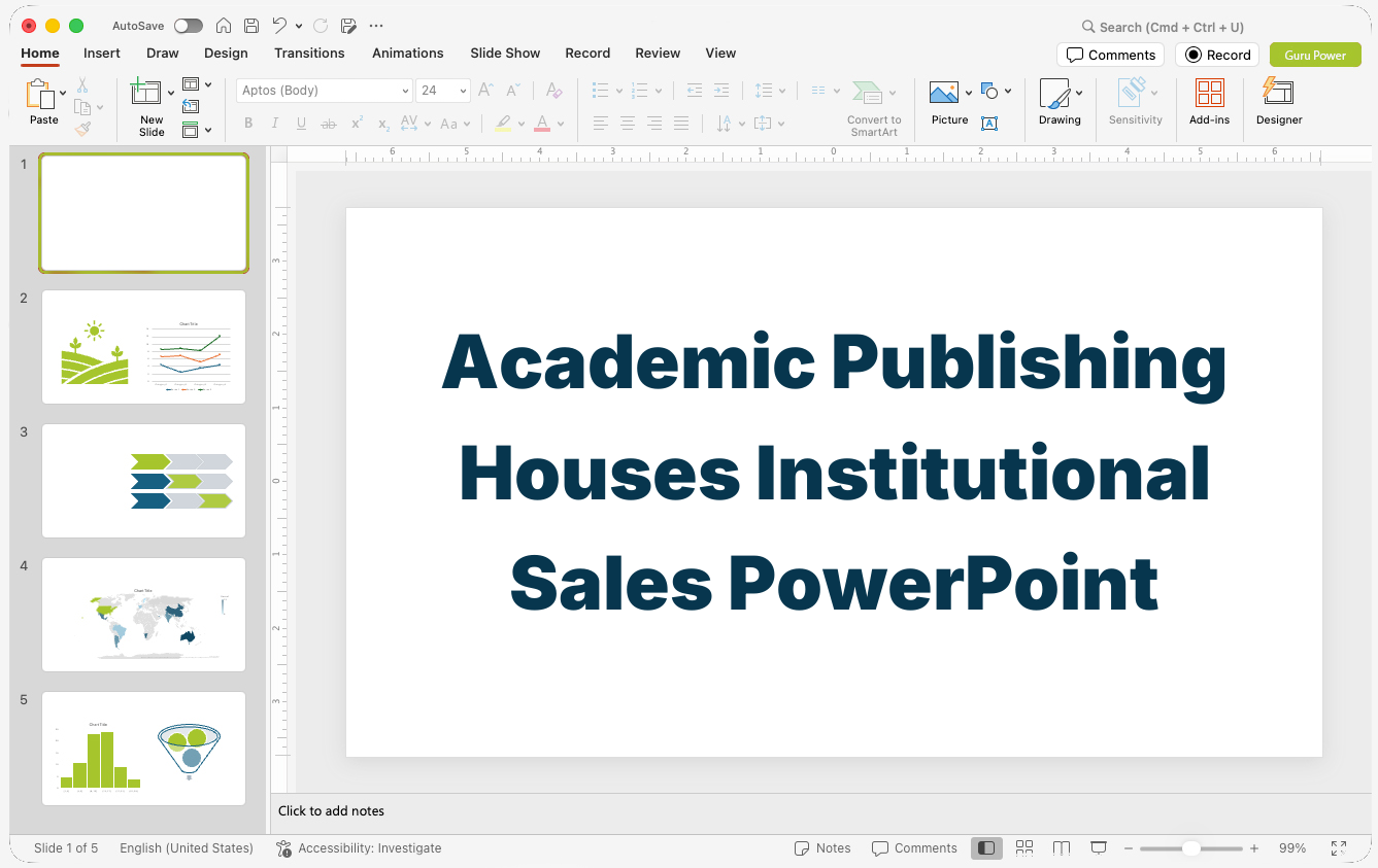 Academic Publishing Houses Institutional Sales PowerPoint