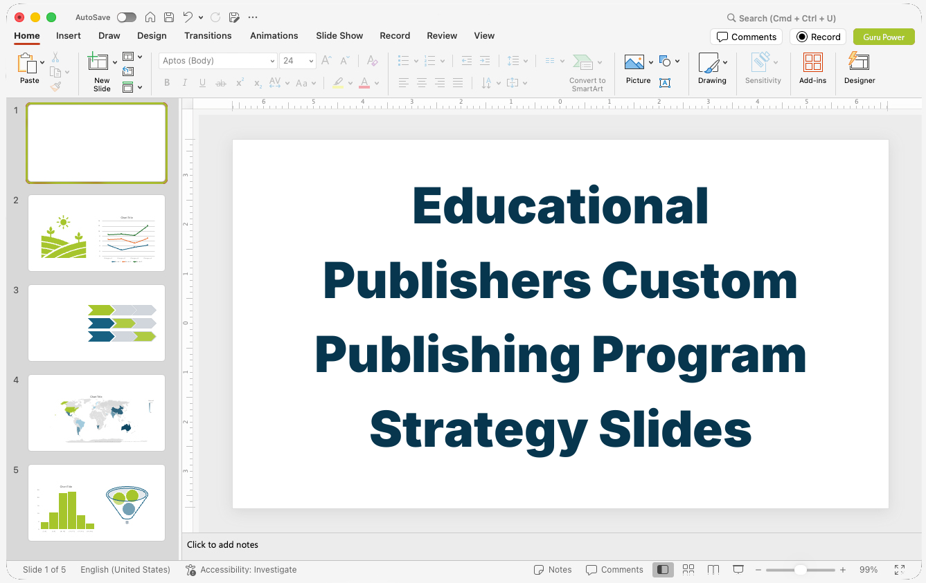 Educational Publishers Custom Publishing Program Strategy Slides