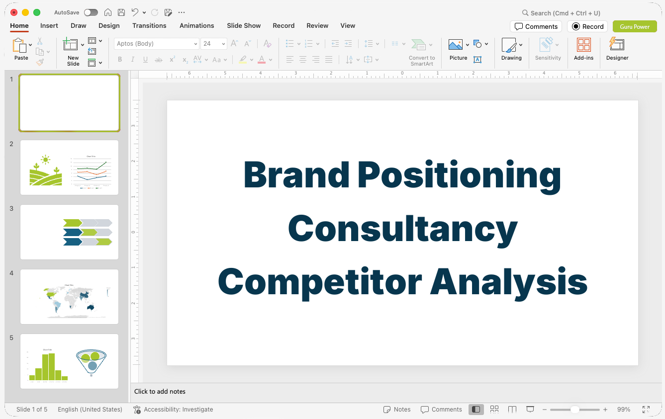 Brand Positioning Consultancy Competitor Analysis Presentation