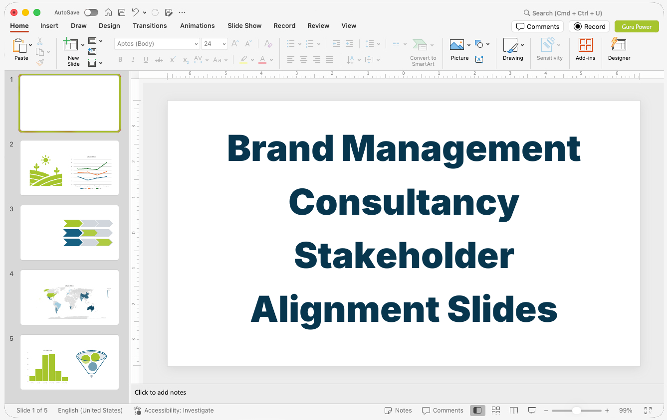 Brand Management Consultancy Stakeholder Alignment Slides